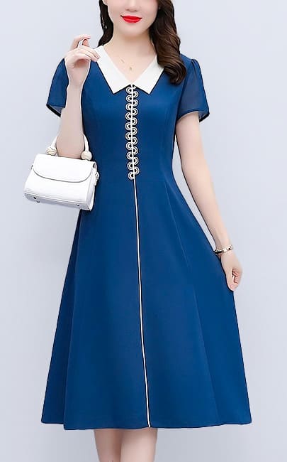 4✮- NQFPF4412 / BY384 - Knee Dress (Small Cut)