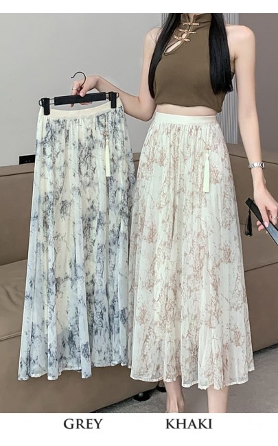 4✮- NQFPF4516 - Midi Skirt (M-4XL)