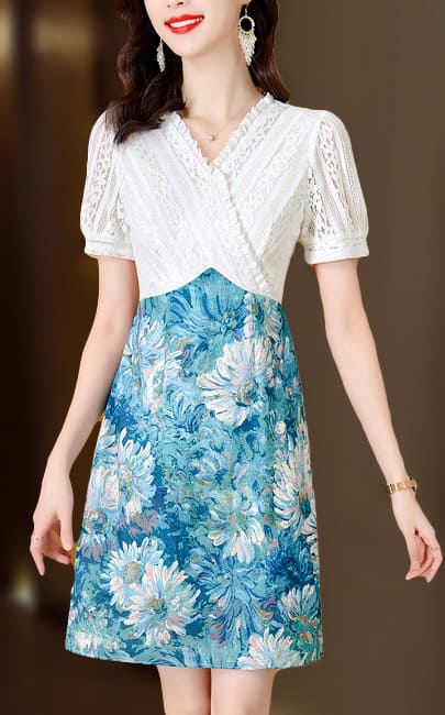 4✮- NRFPF5636 / PF13389 - Knee Dress (Small Cut)