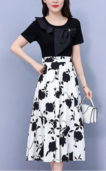4✮- NSFPF7393 - Midi Dress