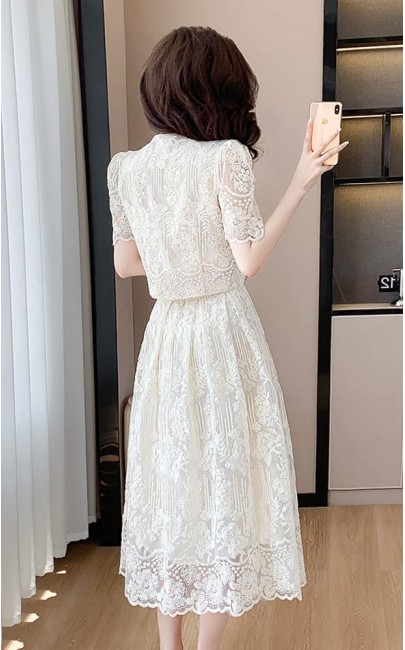 4✮- NTFPF12182 / BY278 - Midi Dress (Top+Skirt) 4✮- NTFPF12182 / BY278 - Midi Dress (Top+Skirt)