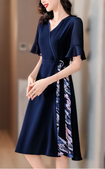 4✮- NTFPF12219 / BY605 - Knee Dress