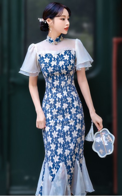 4✮- NTFPF12663 - Mermaid Midi Dress (Small Cut)