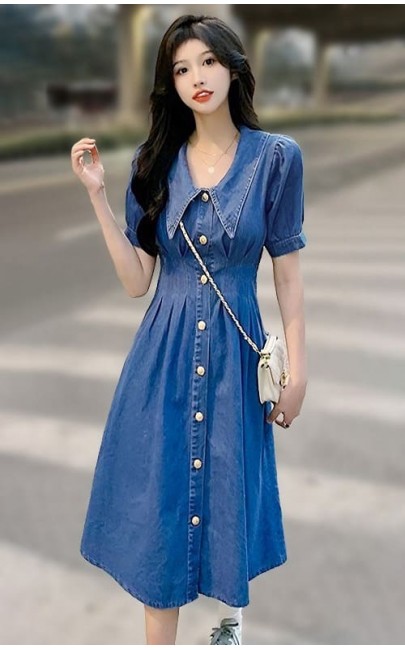 4✮- NTFPF2396 - Denim Midi Dress