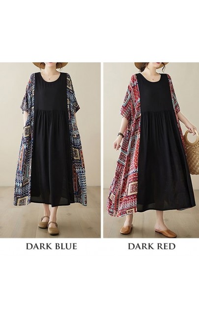 4✮- NUFBY212 - Oversize Midi Dress (XL-6XL) 4✮- NUFBY212 - Oversize Midi Dress (XL-6XL)