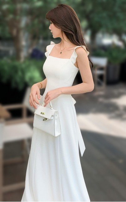 4✮- NUFPF13124 - Strap Maxi Dress (Small Cut)