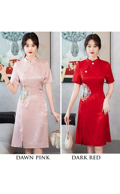 4✮- NUFPF4747 - Knee Dress (Cheongsam)