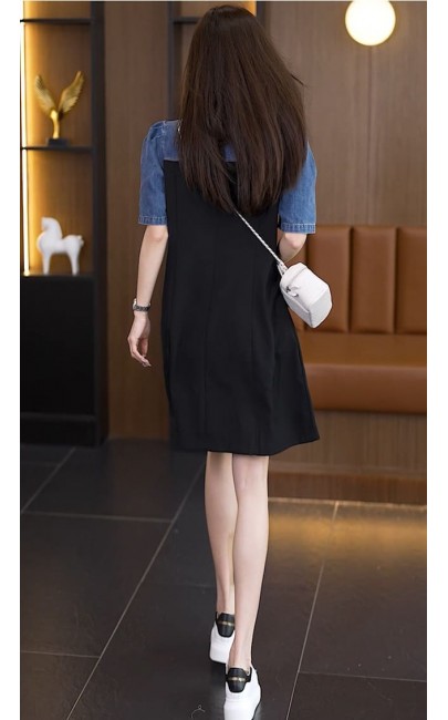 4✮- NVFPF10038 / BY352 - Denim Knee Dress 4✮- NVFPF10038 / BY352 - Denim Knee Dress