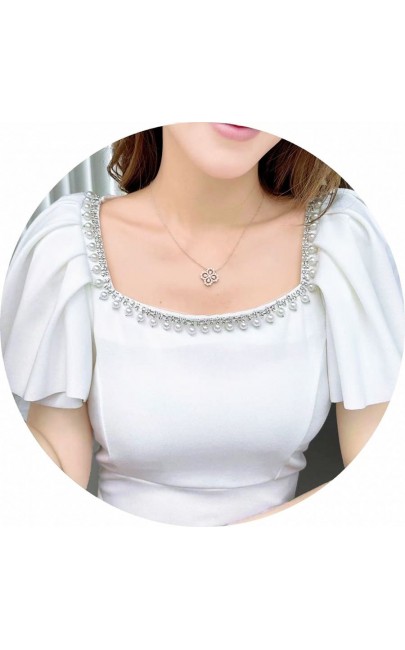 4✮- NVFPF14463 - Bodycon Knee Dress