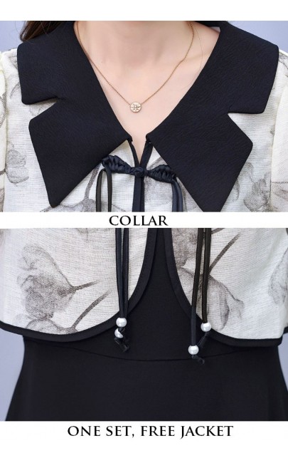 4✮- NZFBY502 - Knee Dress (With Cardigan)