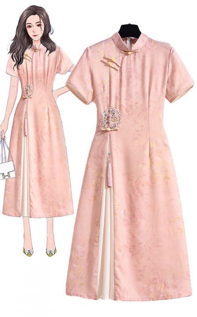 4✮- OBFBY737 - Midi Dress