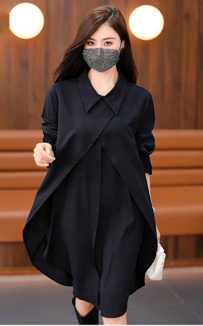 4✮- OBFPF27852 - Long Blouse (L-5XL)