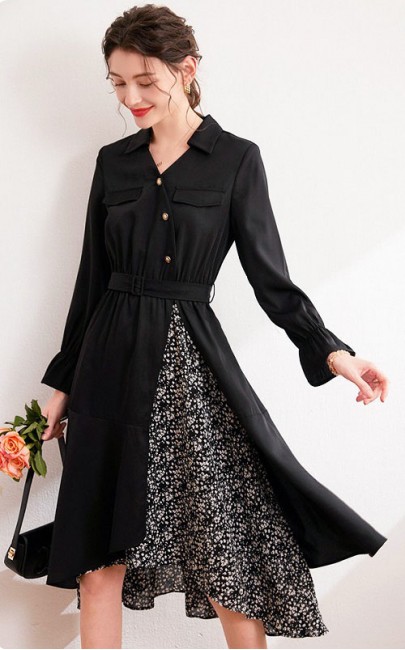 4✮- ODFMY1196 - Knee Dress