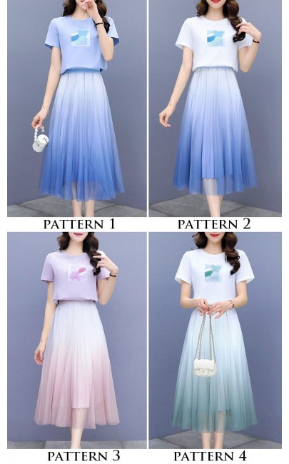 4✮- ODFMY376 - Midi Dress (Top+Skirt) 4✮- ODFMY376 - Midi Dress (Top+Skirt)
