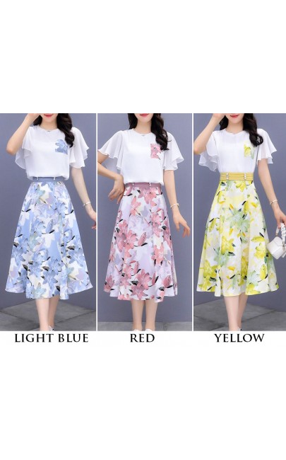 4✮- ODFMY380 - Midi Dress (Top+Skirt) 4✮- ODFMY380 - Midi Dress (Top+Skirt)