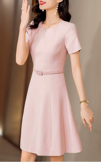 4✮- ODFMY492 - Knee Dress (Small Cut)