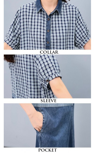 4✮- ODFMY785 - Denim Knee Dress 4✮- ODFMY785 - Denim Knee Dress
