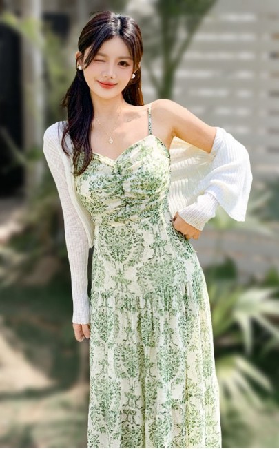 4✮- OFFMY2407 - Midi Dress / Cardigan