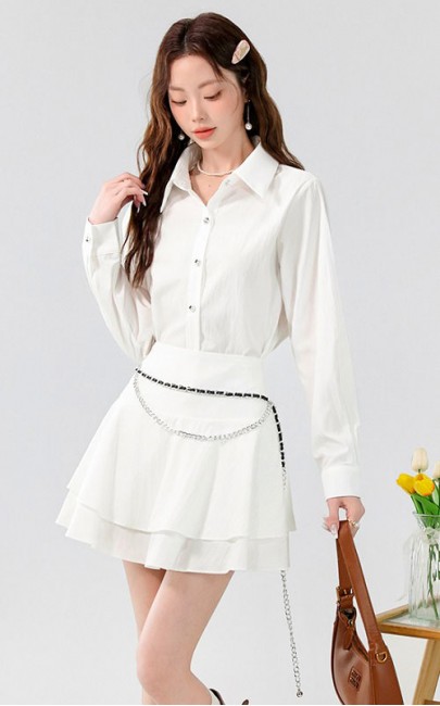 4✮- OHFMY3891 - Mini Dress (Top+Skirt)