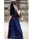 4✮- OIFMY4492 - Denim Midi Dress 4✮- OIFMY4492 - Denim Midi Dress