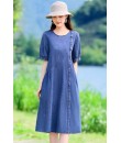 4✮- OIFMY6366 - Denim Knee Dress 4✮- OIFMY6366 - Denim Knee Dress