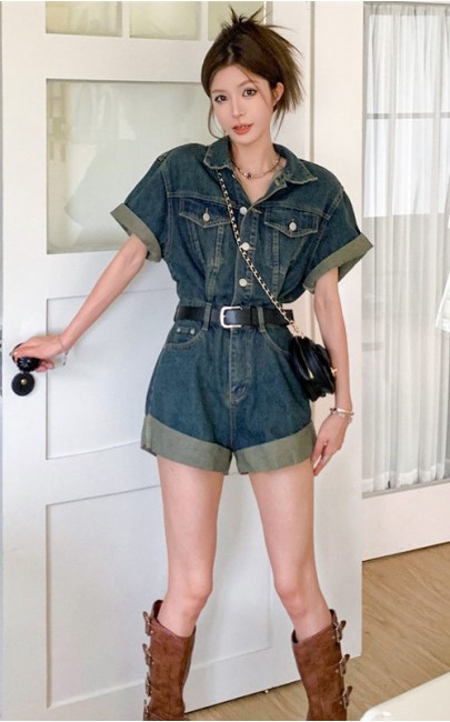 4✮- OIFPF22127 - Denim Jumpsuit