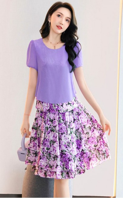 4✮- OJFMY7838 - Knee Dress (Top+Skirt)