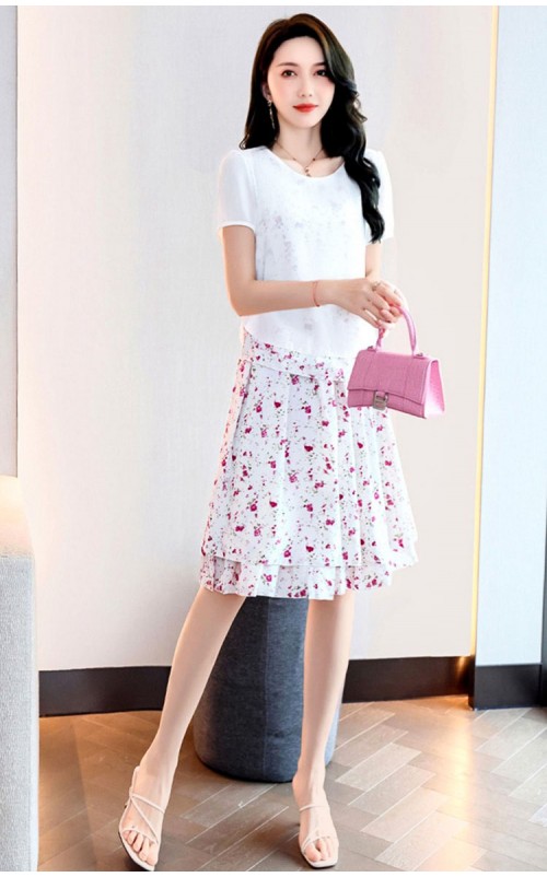 4✮- OJFMY7838 - Knee Dress (Top+Skirt)