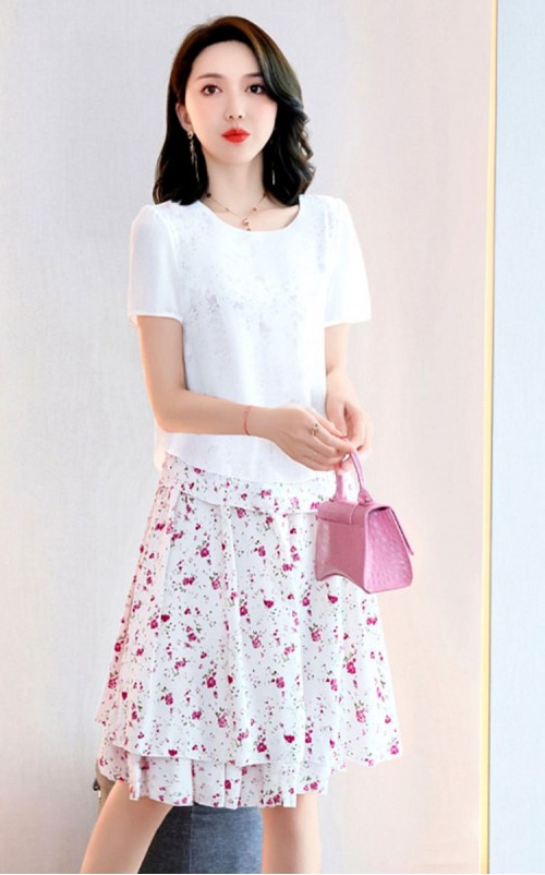 4✮- OJFMY7838 - Knee Dress (Top+Skirt)