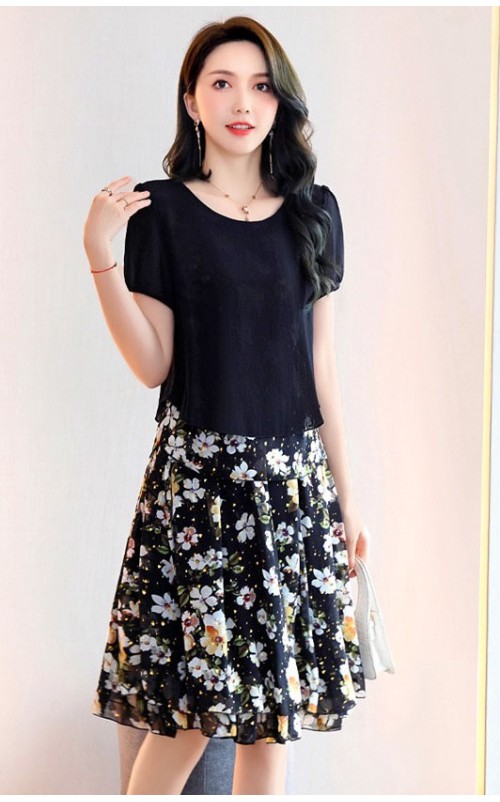 4✮- OJFMY7838 - Knee Dress (Top+Skirt)
