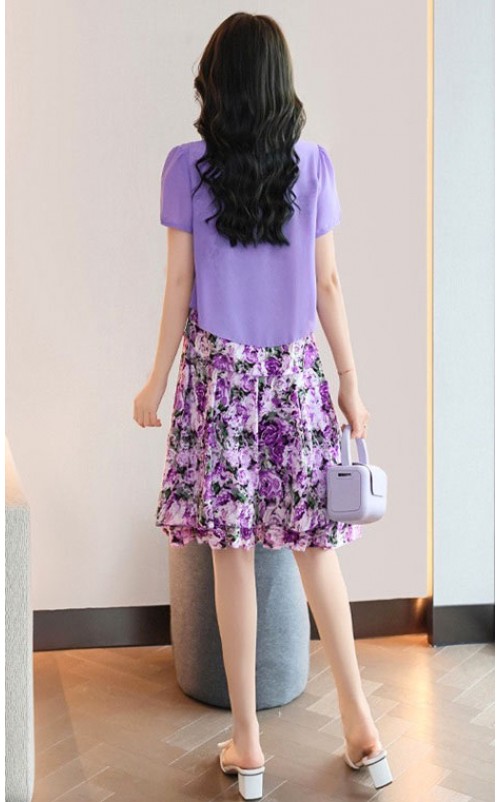 4✮- OJFMY7838 - Knee Dress (Top+Skirt)