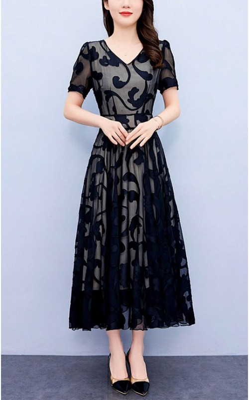 4✮- OKFMY6681 - Midi Dress 4✮- OKFMY6681 - Midi Dress