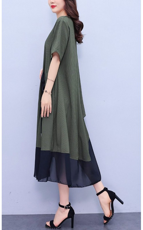 4✮- OKFMY7895 - Midi Dress 4✮- OKFMY7895 - Midi Dress