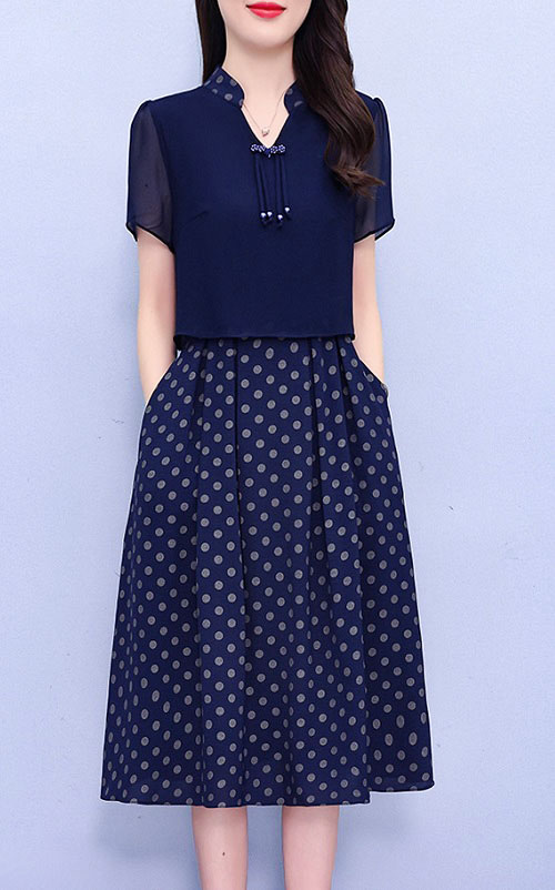 4✮- OKFMY7996 - Knee Dress (Small Cut)