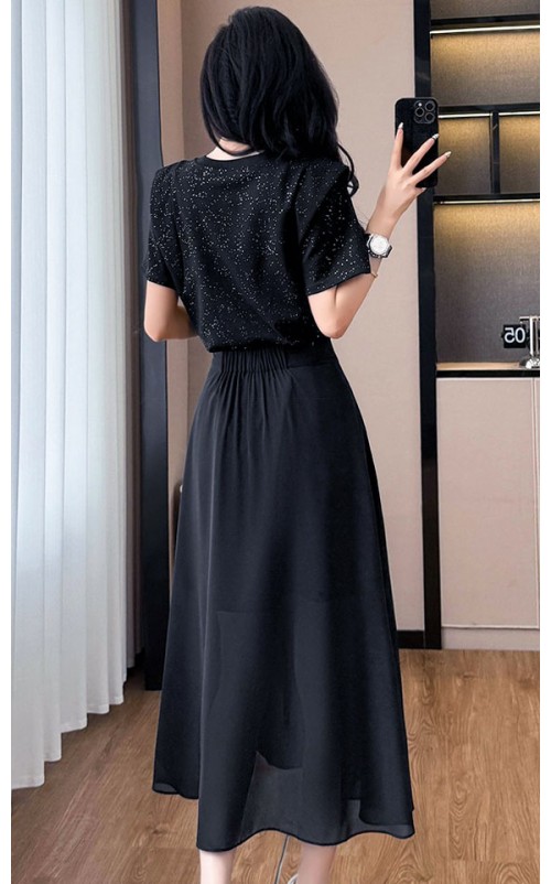 4✮- OKFMY8344 - Midi Dress (Long Top+Skirt) 4✮- OKFMY8344 - Midi Dress (Long Top+Skirt)