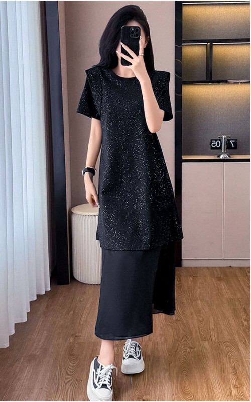 4✮- OKFMY8344 - Midi Dress (Long Top+Skirt) 4✮- OKFMY8344 - Midi Dress (Long Top+Skirt)