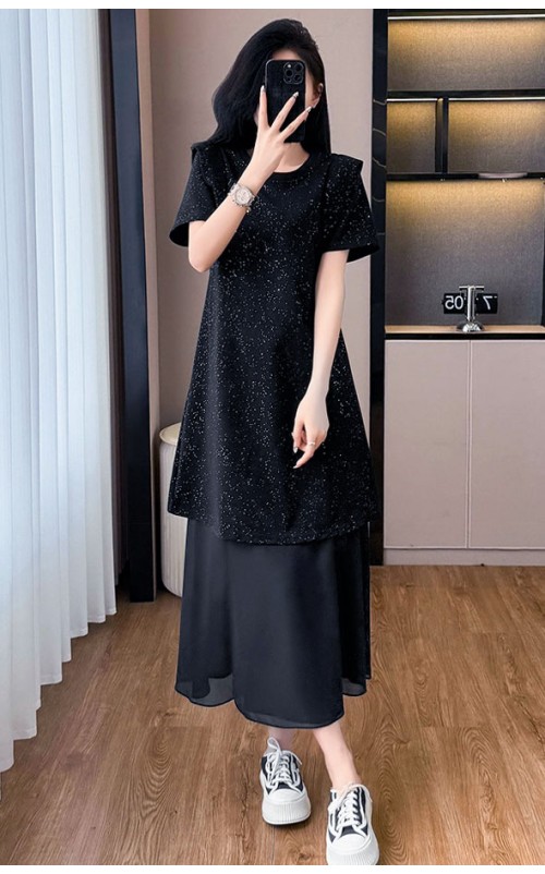 4✮- OKFMY8344 - Midi Dress (Long Top+Skirt) 4✮- OKFMY8344 - Midi Dress (Long Top+Skirt)