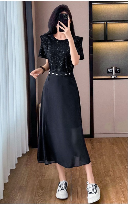 4✮- OKFMY8344 - Midi Dress (Long Top+Skirt) 4✮- OKFMY8344 - Midi Dress (Long Top+Skirt)