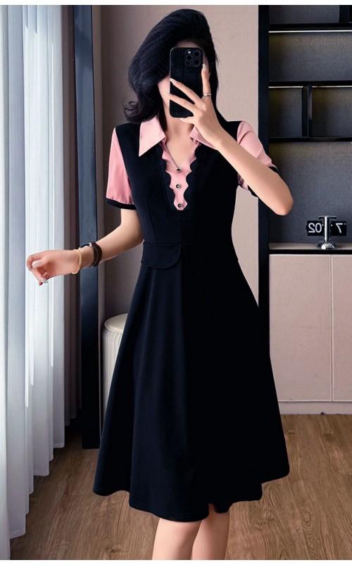 4✮- OKFMY8346 - Knee Dress 4✮- OKFMY8346 - Knee Dress