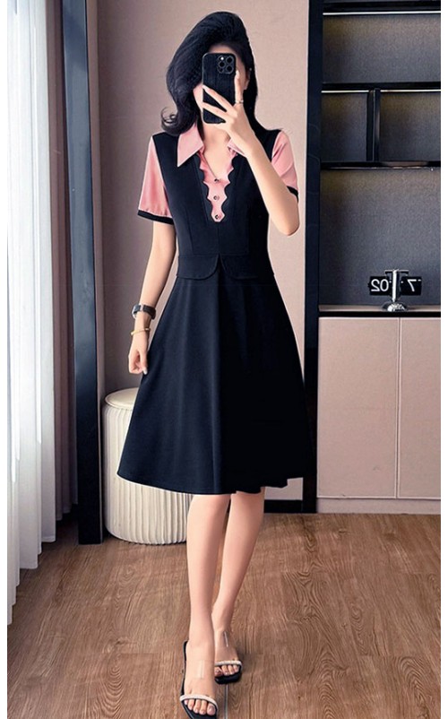 4✮- OKFMY8346 - Knee Dress 4✮- OKFMY8346 - Knee Dress