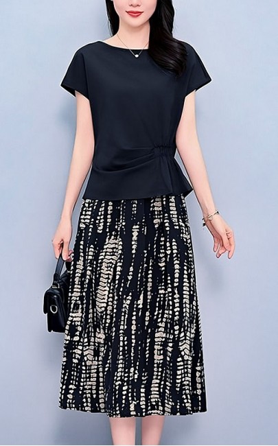 4✮- OKFMY8355 - Knee Dress (Top+Skirt)