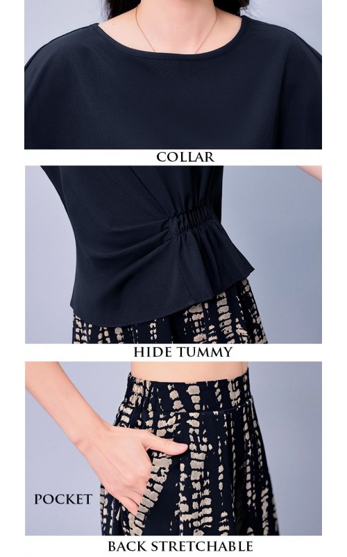 4✮- OKFMY8355 - Knee Dress (Top+Skirt) 4✮- OKFMY8355 - Knee Dress (Top+Skirt)