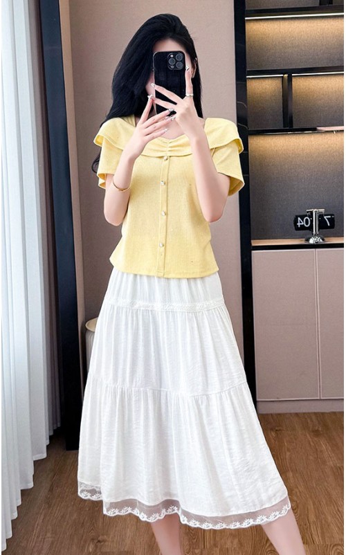 4✮- OKFMY8382 - Midi Dress (Top+Skirt)