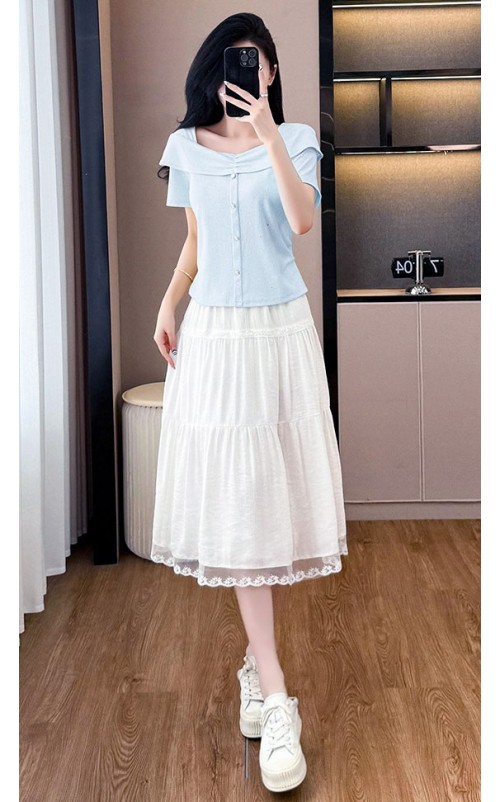 4✮- OKFMY8382 - Midi Dress (Top+Skirt)