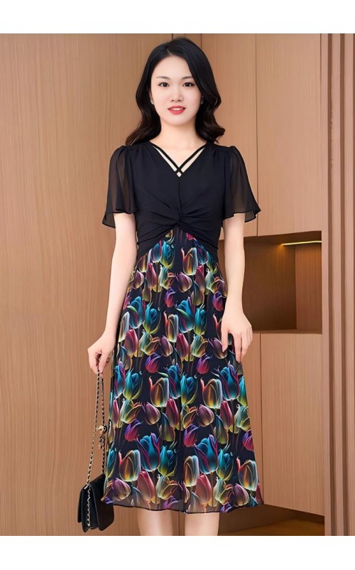 4✮- OKFMY8589 - Knee Dress 4✮- OKFMY8589 - Knee Dress