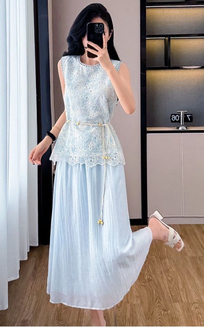 4✮- OKFMY9075 - Midi Dress (Top+Skirt)