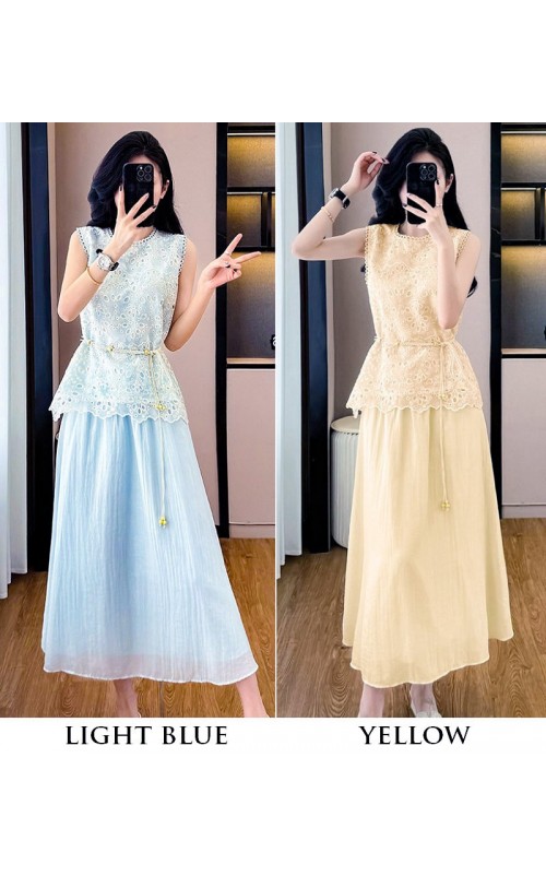 4✮- OKFMY9075 - Midi Dress (Top+Skirt) 4✮- OKFMY9075 - Midi Dress (Top+Skirt)