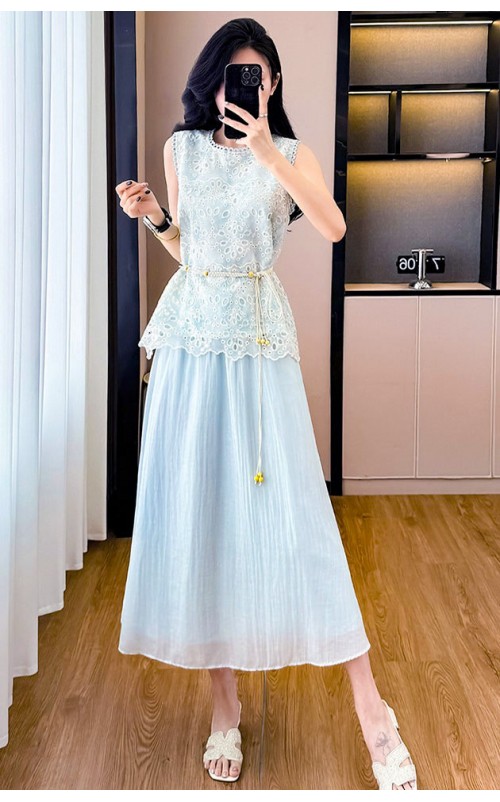 4✮- OKFMY9075 - Midi Dress (Top+Skirt) 4✮- OKFMY9075 - Midi Dress (Top+Skirt)