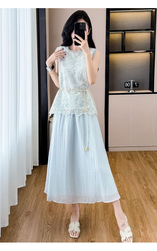 4✮- OKFMY9075 - Midi Dress (Top+Skirt) 4✮- OKFMY9075 - Midi Dress (Top+Skirt)