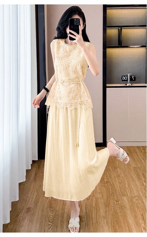 4✮- OKFMY9075 - Midi Dress (Top+Skirt) 4✮- OKFMY9075 - Midi Dress (Top+Skirt)